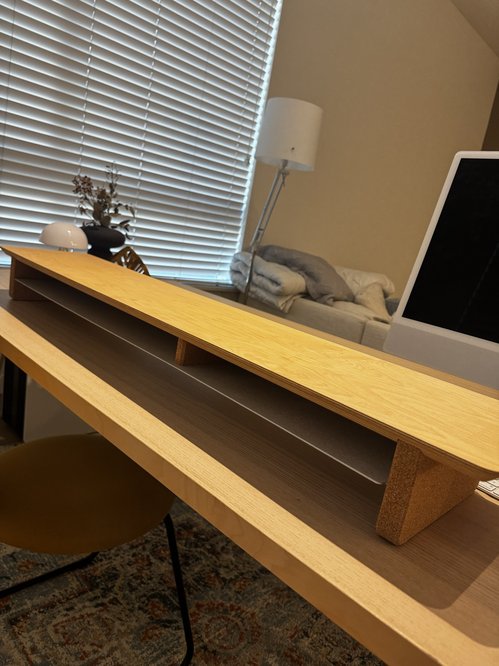 Grovemade Desk Shelf (Large) - Solid Maple
