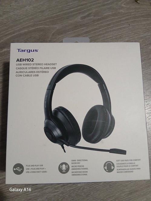 Targus AEH102 USB 유선 스테레오 헤드셋