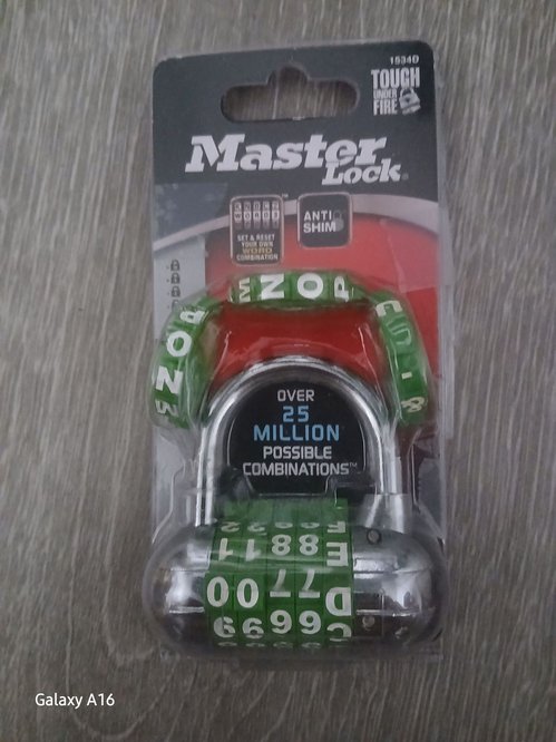 Master Lock 조합 자물쇠 2500만 조합