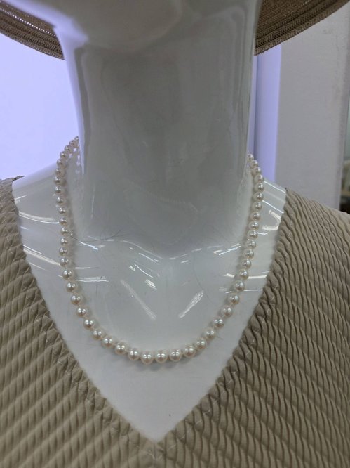 14K Gold 진주 목걸이