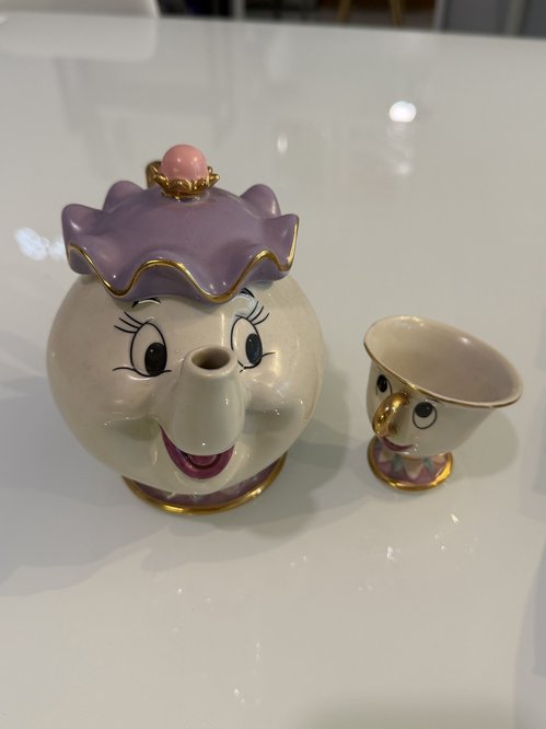 Disney Mrs Potts 포트 찻주전자 세트 중고
