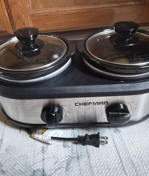 Chefman 듀얼 슬로우쿠커 5.5쿼트