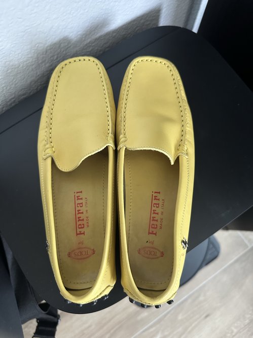 Tod's Yellow 가죽슈즈(7.5)