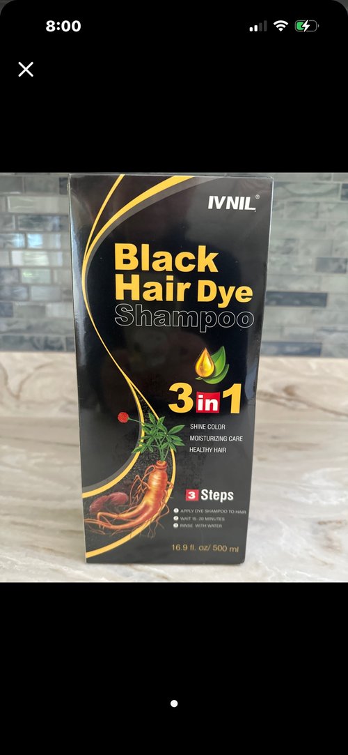 IVNIL 검은머리 염색 샴푸 3in1 500ml