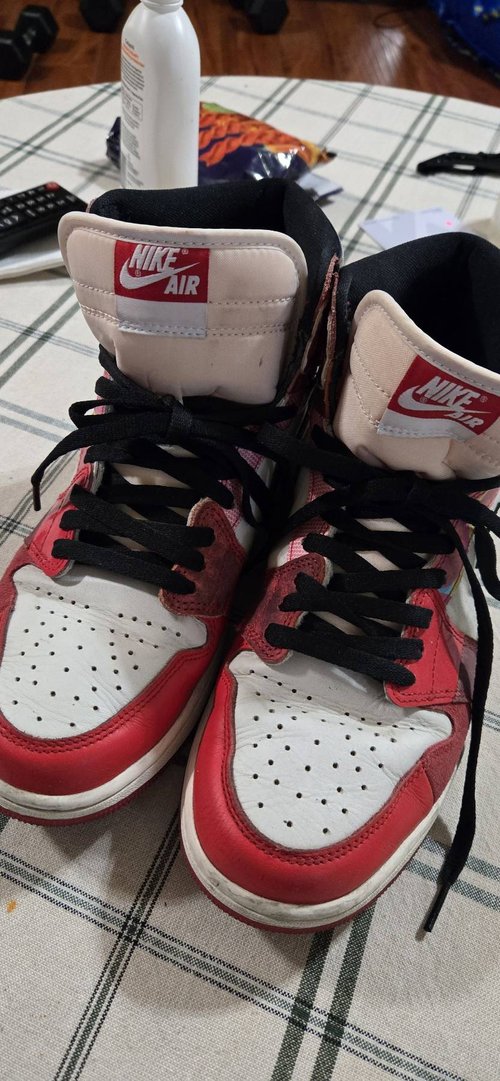 Nike Air Jordan 1 빨강 흰색 검정 하이탑