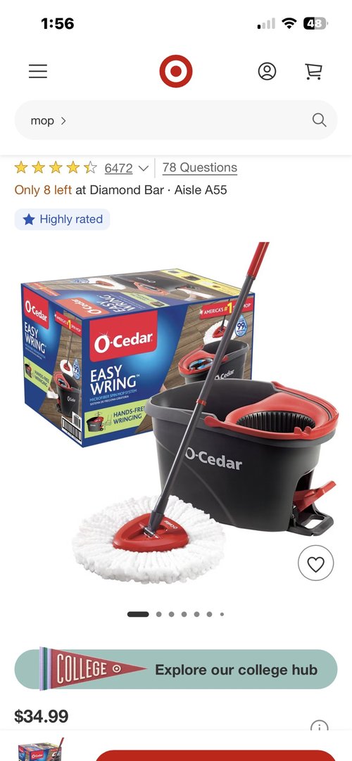 O-Cedar Easy Wring 스핀 걸레 시스템