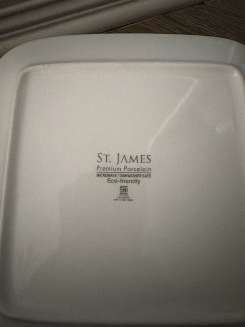 ST. JAMES 프리미엄 포셀린 직사각형 접시