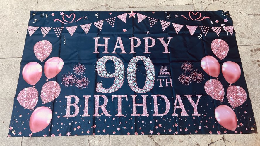 90세 생신 축하 현수막