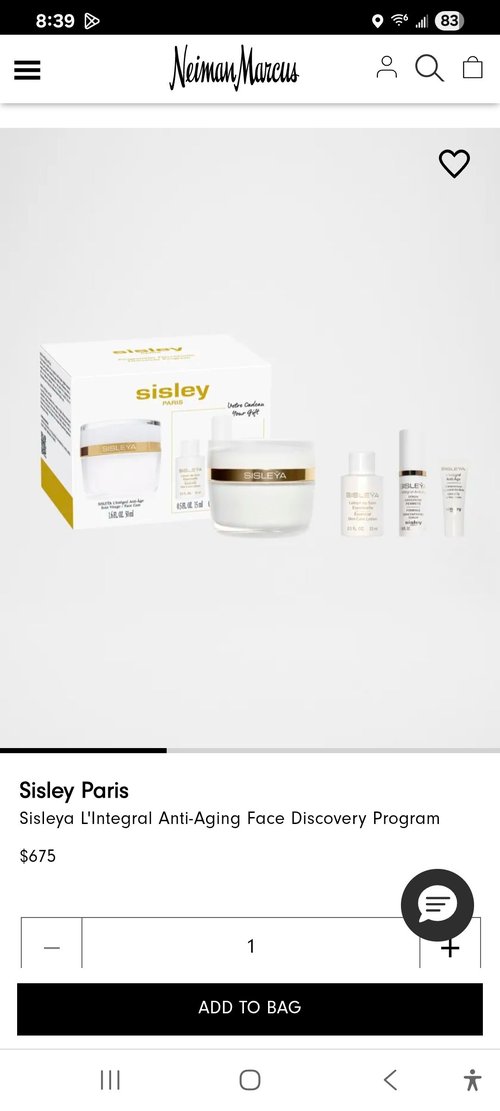 Sisley Paris 안티에이징 페이스 디스커버리 세트