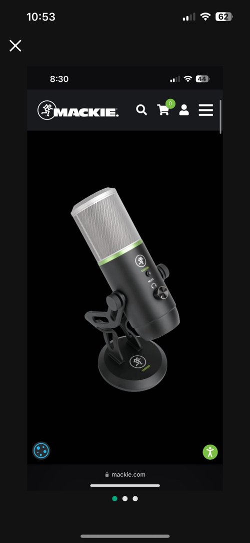 MACKIE EM-CARBON 맥키 프리미엄 USB 콘덴서 마이크