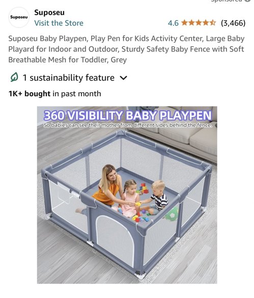 Baby Playpen 베이비 플레이팬