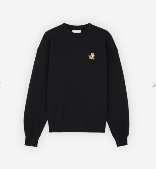 메종키츠네 speedy fox patch sweatshirt