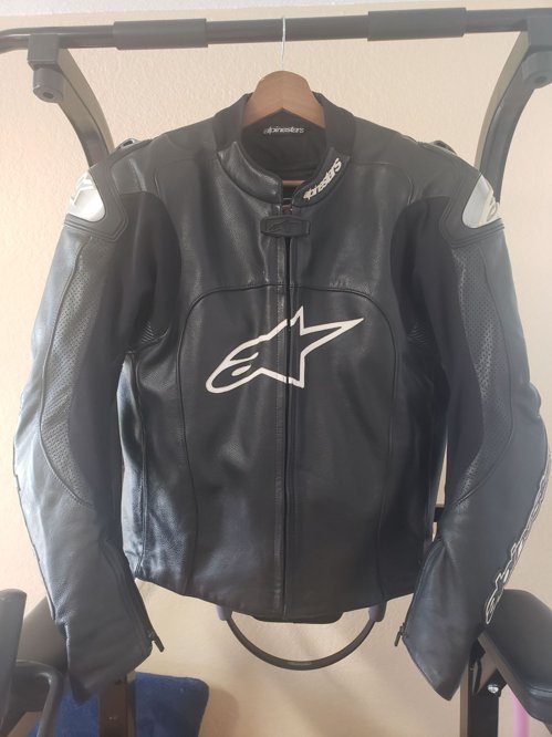 Alpinestars 가죽 오토바이 자켓
