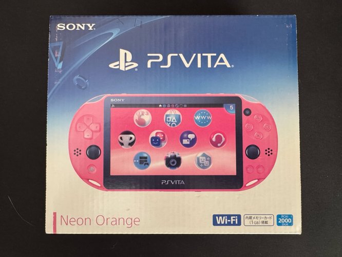 PS Vita PCH-2000 Neon Orange W/Box New From Japan