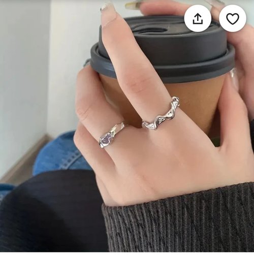 레이어드 반지 one size