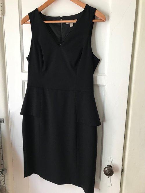 Banana Republic 가벼운 검정 드레스 wool +Spandex size 8