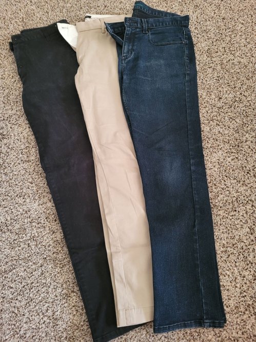 남성용 바지 3개,  30x30사이즈