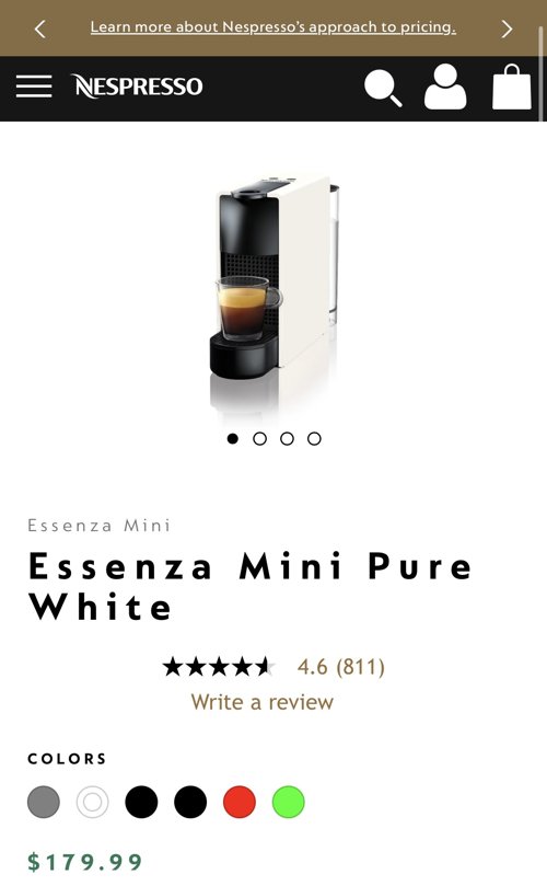 Nespresso coffee machine 커피머신