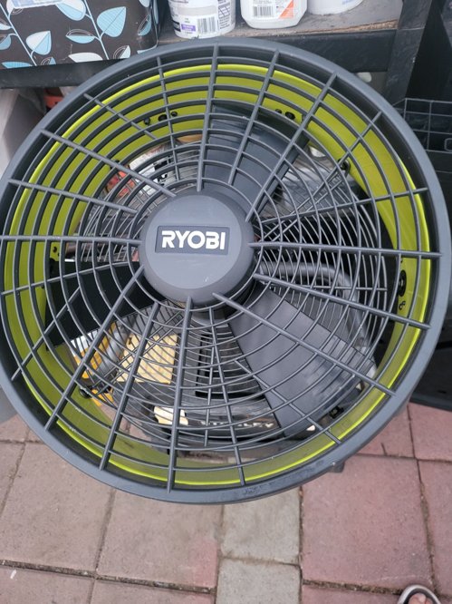 공사용 팬.  큰사이즈