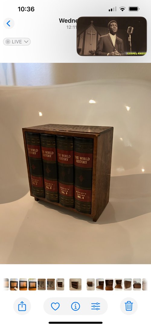 빈티지 SWANK HIDDEN BOOK BARWARE