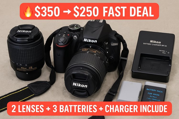 📸 Nikon D3300 DSLR 풀세트 🔥