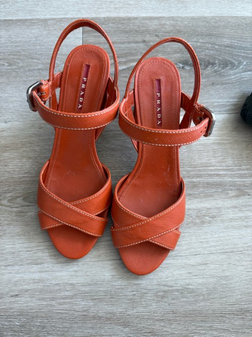 프라다)정품  오렌지