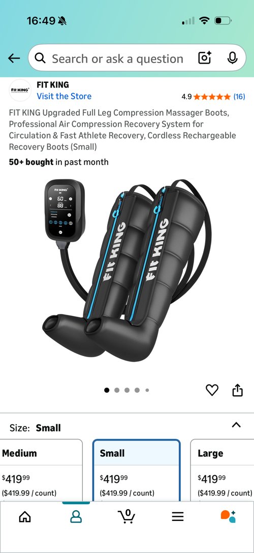 Fit king 공기압 다리 마사지기계