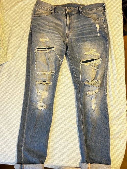 👖 H&M 디스트로이드 진 (38x32)