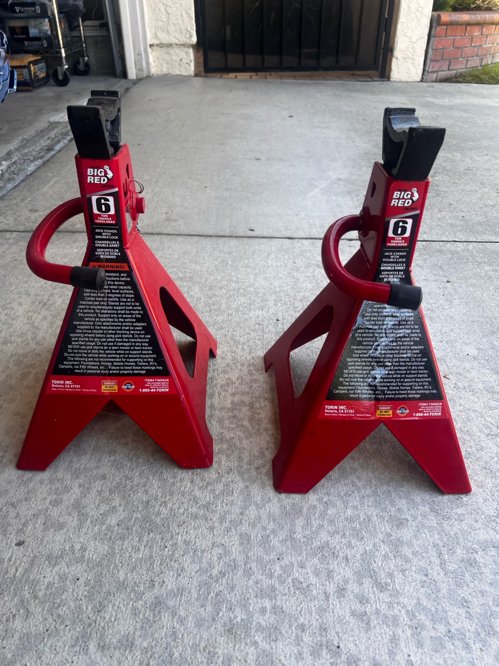 JACK STANDS BIG RED 6 TON DOUBLE LOCK