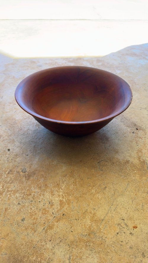 Decorative wooden bowl