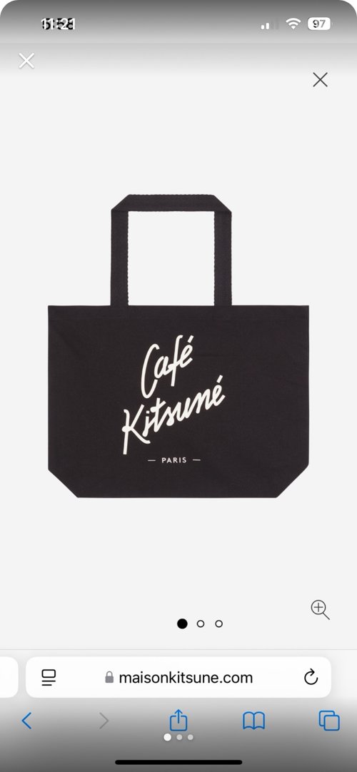 Cafe kitsune 메종키츠네 에코백