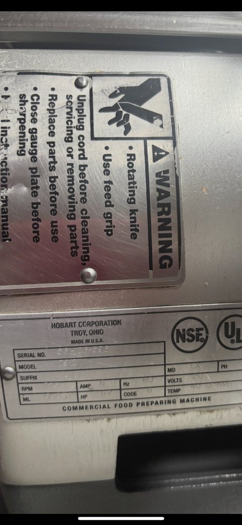 Hobart commercial meat slicer(auto)