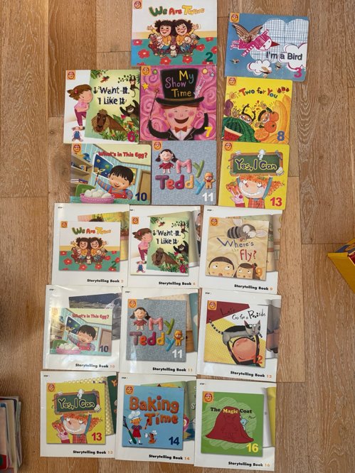 English Egg step 1 & step 2 + Egg Pen( 부분, 사진 참고)