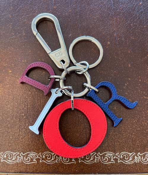 Christian Dior leather key chain