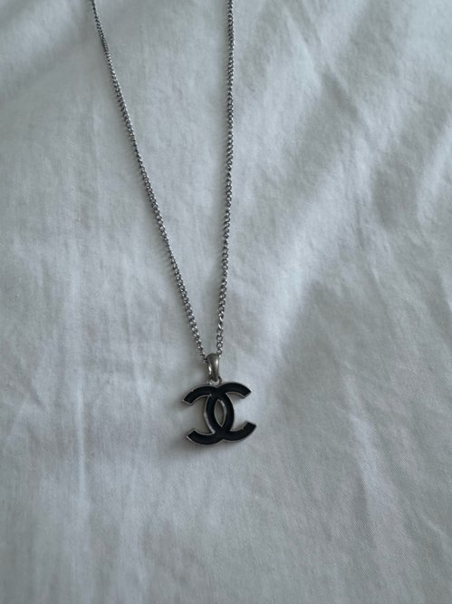 샤넬 cc로고 업사이클링 목걸이
