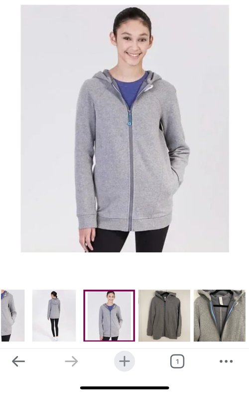 Lululemon Ivivva Girl’s Sea To Sky Hoodie Full Zip