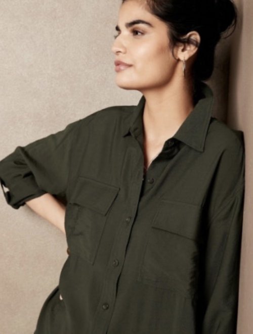 새상품💎바나나리퍼블릭. 롤업 셔츠