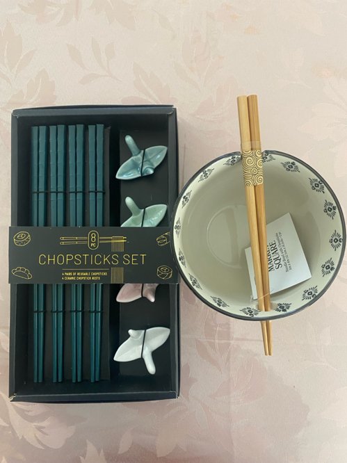 라면 bowl 및 젓가락 셋트