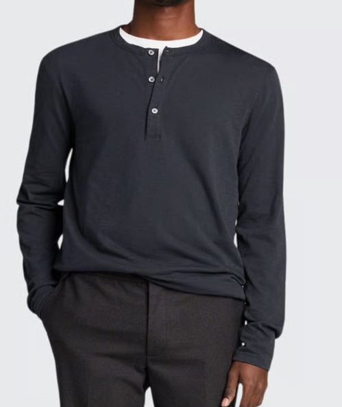 새상품💎띠어리. 남성 헨리 긴팔 티셔츠 Xl