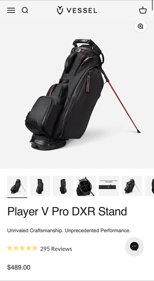 Vessel Player Pro V DXR Stand Bag 14way