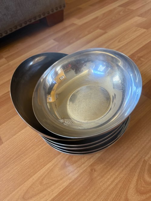 스텐 냉면그릇 6 개