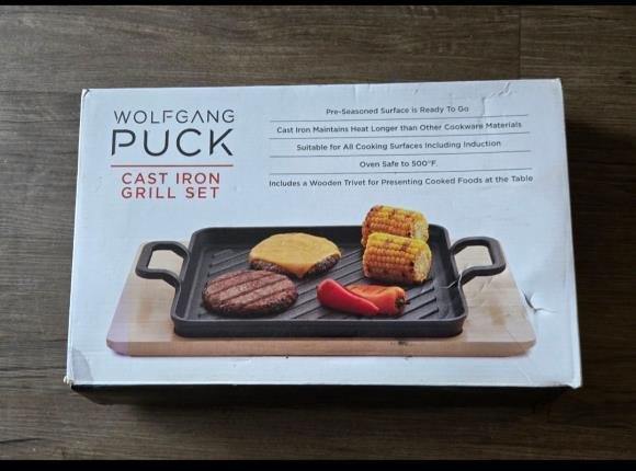 Wolfgang  puck cast-iron iron,silicon손잡이