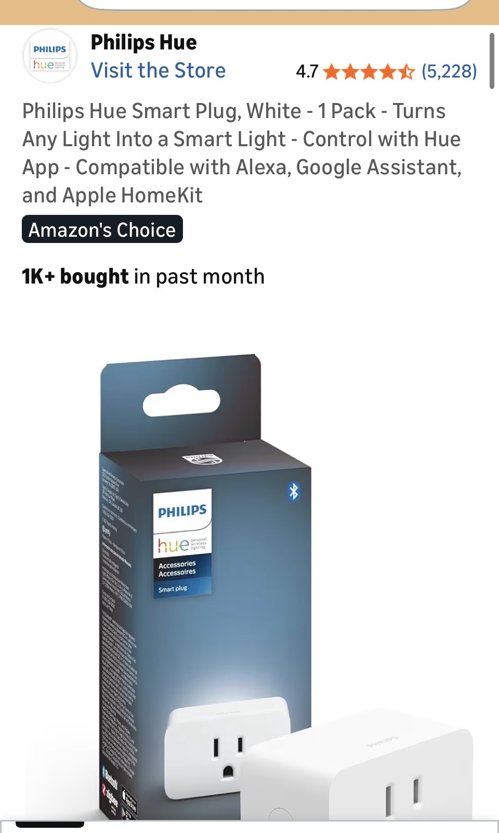 필립스 휴(Philips Hue) 스마트 플러그 (new)