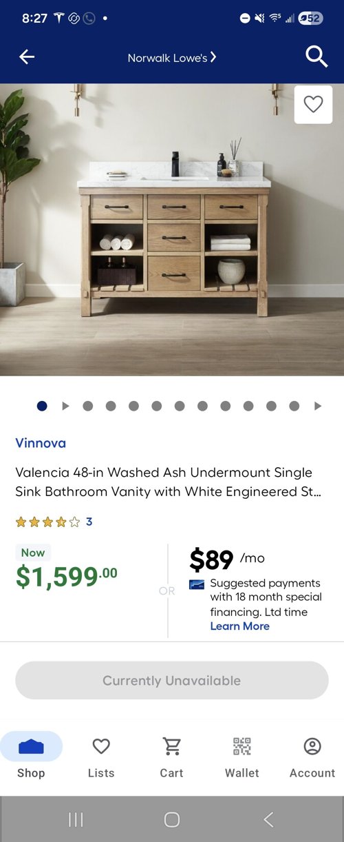 48인치 화장실 베니티