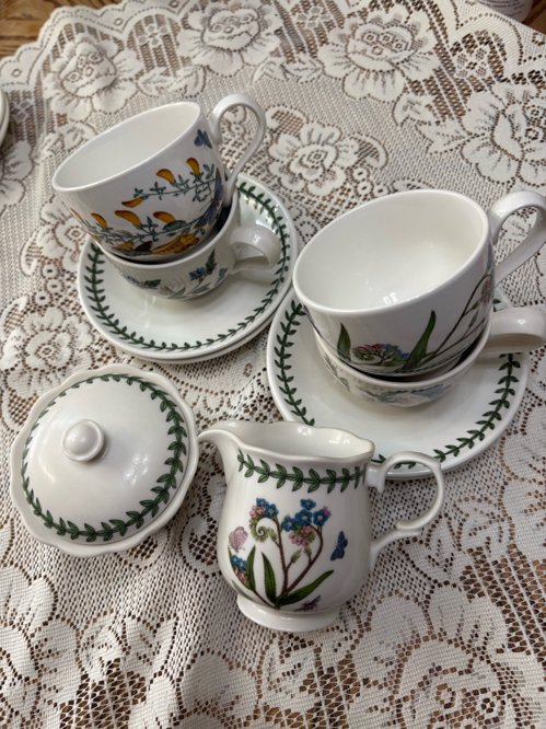 보타닉가든 커피잔 4인조