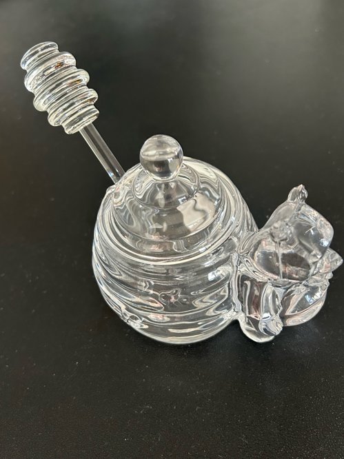 디즈니 푸 꿀 보관 유리그릇