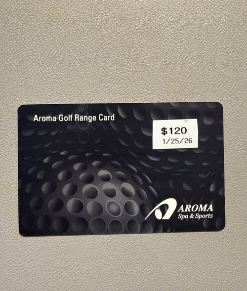 아로마 골프연습장 카드