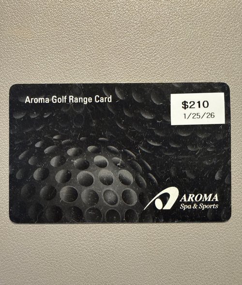 아로마 골프 연습장 카드