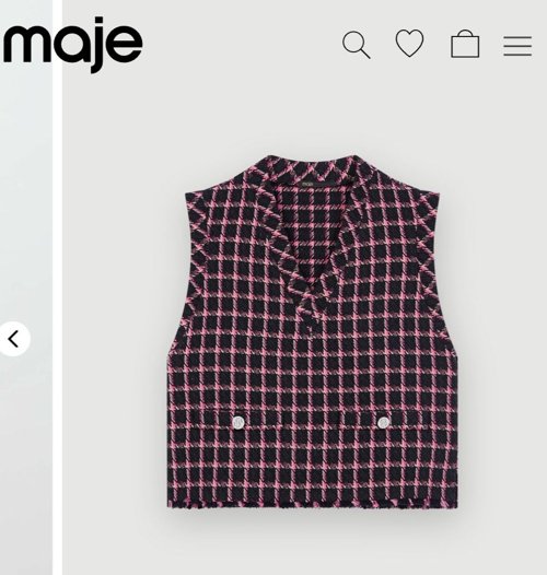 Maje 마쥬 트위드 조끼
