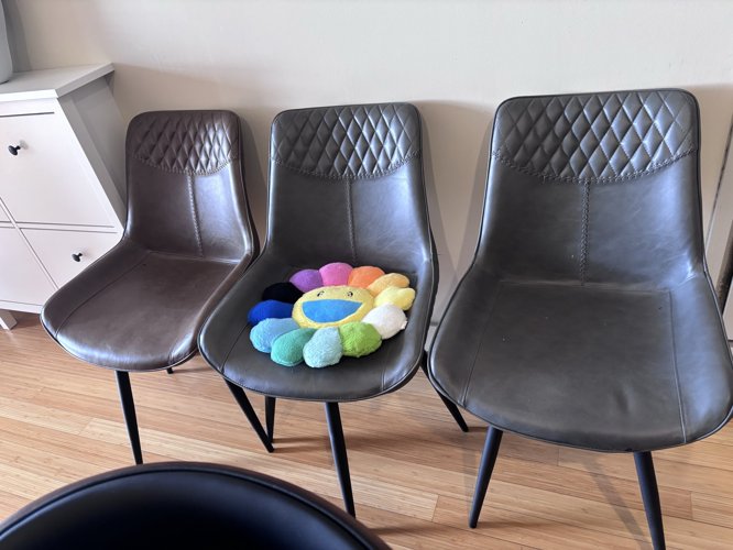 180도 회전 식탁의자4개세트